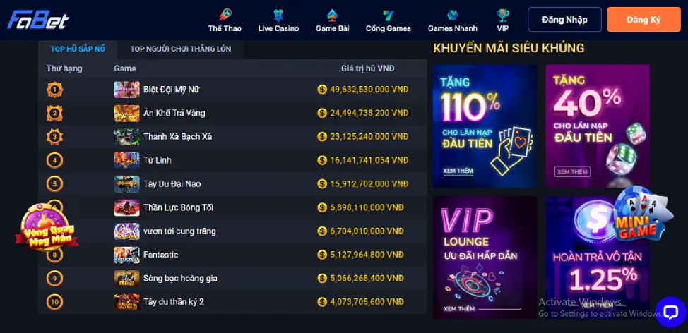 Các chương trình khuyến mãi hấp dẫn của yolo68 win